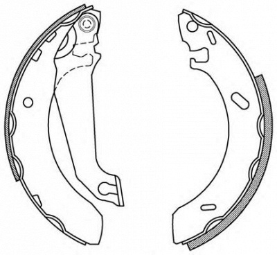 OPEN PARTS bsa213300 -  Комплект тормозных колодок